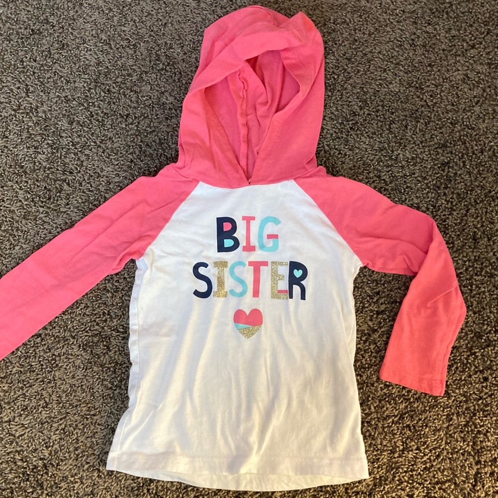 Carters 3T girls lot BIG SISTER SHIRT and matching sweats